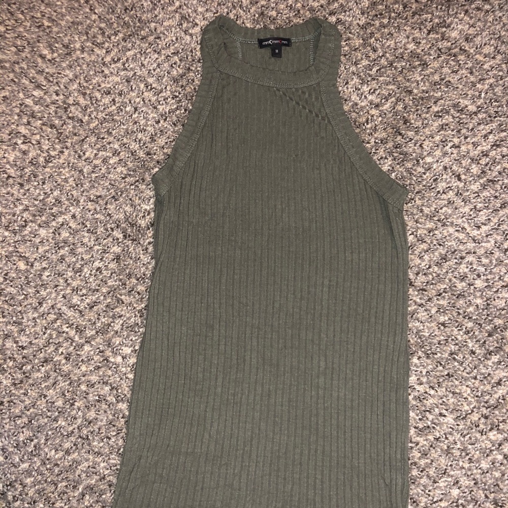 Green tank top